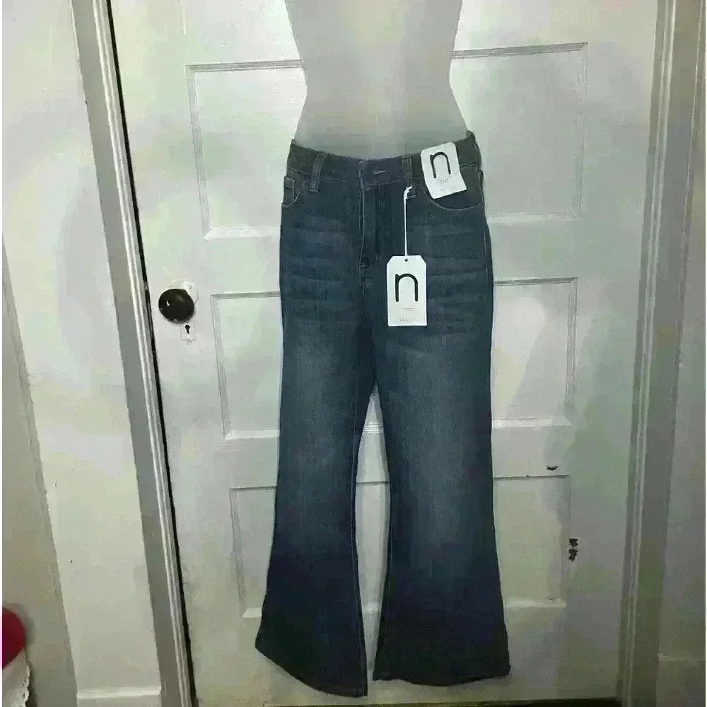 Nature Jeans‎ 7/27 Flare High Rise Crop NWT
